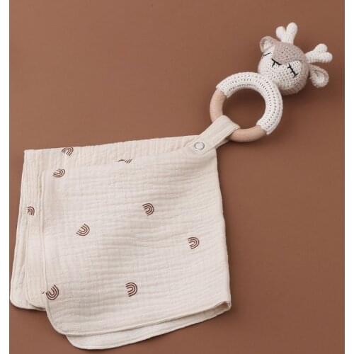 Baby Colorful Soothe Towel Super Soft Comfort Appease Towel for Newborn Toddler Shower Gift