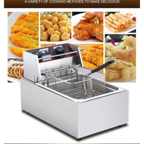 Electric Deep Fryers Blast furnace single - cylinder deep frying pan fry potato tower machine.NEW
