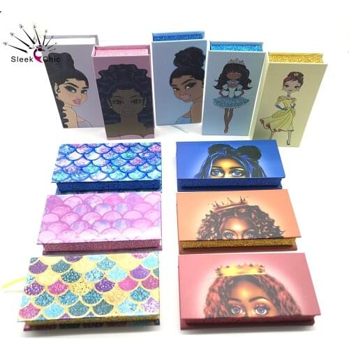 Customized Mink Lashes Packaging Boxes Wholesale Print Logo On Lashes Package Case Vendors Eyelashes Boxes In Bulk With Tray