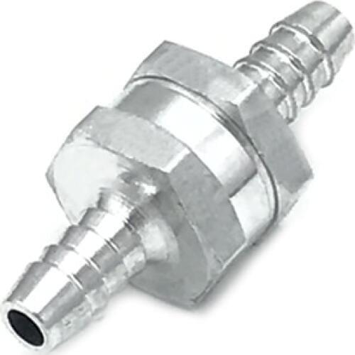JEAZEA New 1PC 8mm 5/16" Fuel Non-Return One Way Check Valve Petrol Diesel Marine Aluminum Alloy for Water Oils Pressure Pumps
