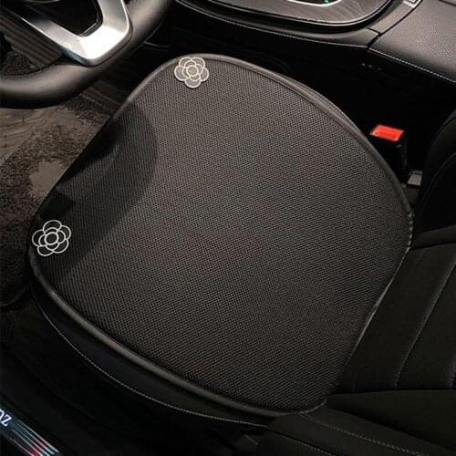 Cartoon Camellia Cotton Linen Ice Silk Four Seasons Summer Car Interior Ornaments Car Seat Cushion