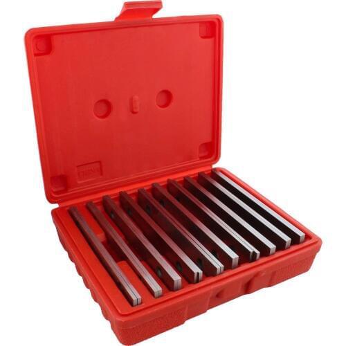 20 Pieces Hardened Parallels Tools 6" Long 1/8" Wide And 1/2 To 1-5/8 Thicken Steel High Precision Parallels Bar Set