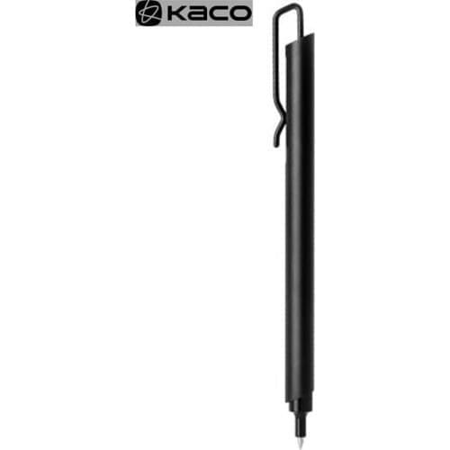 Original KACO Klip Metal Sign pen 0.5MM Black Ink Gel Pen With Pen Clip New Design pen For Office Business For Gift