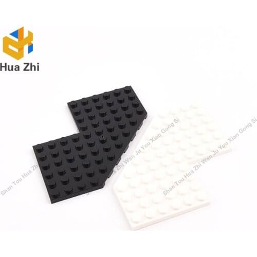 "Building Blocks Parts 2401 2PCS Plate Angled 10 x 10 without Corner LEGOING MOCS Education"