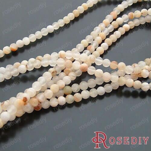 Wholesale Diameter 4mm Translucent Round Natural stone Beads Diy Jewelry Findings Roughly 90 Pieces(JM5457)