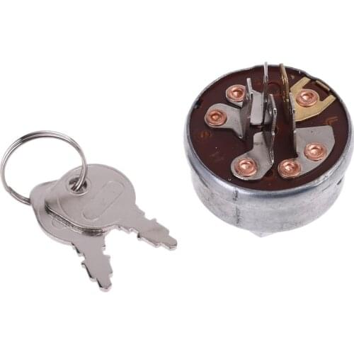 Lawn Mower Tractor Ignition Starter Switch With 5 Termials 2 Keys For Husqvarna-Roper Toro Noma Scag Tractor