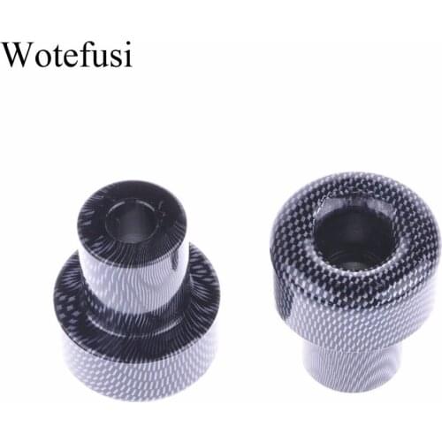 Wotefusi Frame Sliders For 1998-2002 1998 1999 2000 2001 2002 Kawasaki ZX6R Carbon Black [P376]