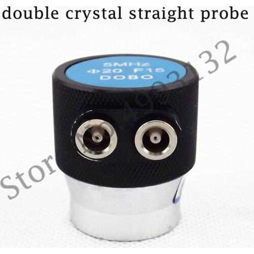 Ultrasonic Double Crystal Straight Probe 5MHZ20F15 Metal UT Non-destructive Testing Flaw Detector Focus Detection Probe