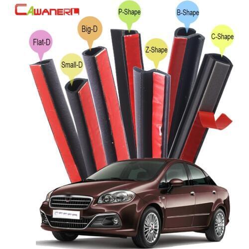 Cawanerl Car Styling Rubber Seal Sealing Strip Kit Seal Edge Trim Weatherstrip For Fiat Bravo Multipla Tempra Linea Marea