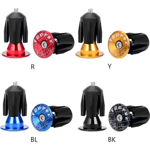 2pcs Mountain Bike Bar MTB Mountain Handle Bar End Plugs Handlebar End Plugs Plastic Handle Clamp Bar End Stoppers