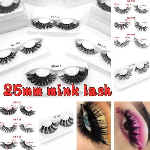 25mm Dramatic 3d Mink Eyelashes With Custom Eyelash Packaging Boxes 25 mm Mink Eyelashes Fluffy Lashes Dramatic Messy Long