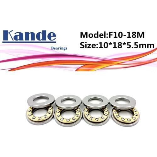 4pcs F10-18M 10x 18 x 5.5mm F10-18 high quality Miniature planar bearing 10x18x5.5 mm Axial Ball Thrust Bearing