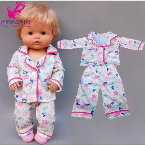 40cm Nenuco doll sleeping wear Ropa y su Hermanita 16 inch baby doll clothes pajama set