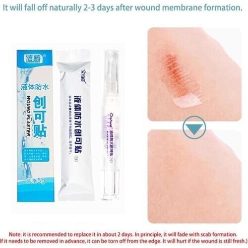 5ml/bottle Liquid Band-aid Can Fasht Stop Bleeding Sterilize And Promote Healing Waterproof Breathable Wound Dressing Band Aids