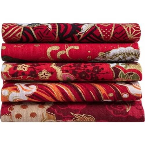 5Pcs 20x25cm Cotton Floral Fabric Sewing Fabric Bags Cloth Crafts Sewing Multicolor Colors DIY Fabric