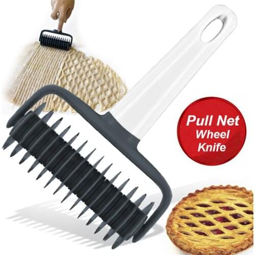 Pizza Cookies Dough Roller Lattice Cutter Pastry Noodle Cutter Pull Net Wheel Knife Baking Cooking Tool Kitchen Accessories