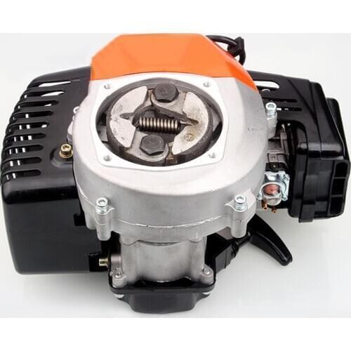 Motor Pull Start Scooter 49CC Two-stroke Gasoline Engine Carburetor Bare Metal