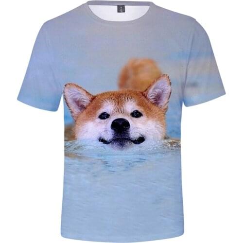 Shiba Inu 3D T-shirts Women/Men Fashion Summer Short Sleeve Tshirts 2020 Hot Sale Casual Streetshirt Funny Akita Dog Clothes
