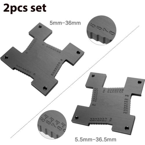 Depth Gauge 2pcs/set Height Gauge Precision Metric Measure Instruments for Router Table, Wood Router