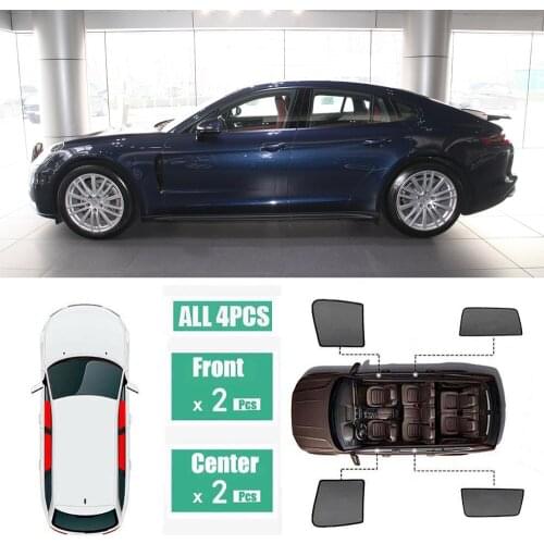 Side Windows Magnetic Sun Shade UV Protection Ray Blocking Mesh Visor Fit For Porsche Panamera 2017-2019