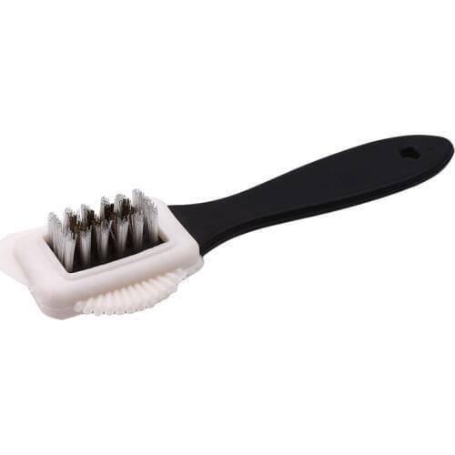 Multifunction 3 Side Shoe Cleaning Brush Suede Nubuck Black S Shape Boot Shoes Cleaner Household Shoe Cleaning Brush
