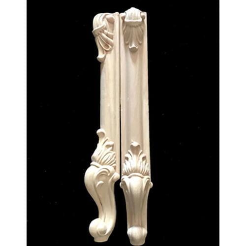 2pcs/lot Solid wood Furniture Legs European Carved Cabinet Legs Table legs