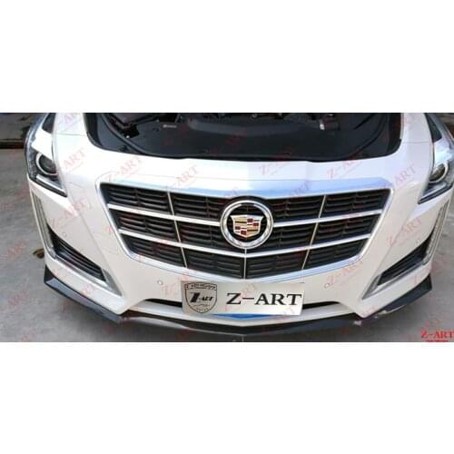 Z-ART Carbon fiber front spoiler for cadillac CTS carbon fiber front lip for cadillac CTS 2014-2019 carbon fiber front chin