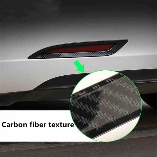 Suitable for Tesla model 3 car tail fog lamp decorative patch rear fog lamp protective cover modification accessories