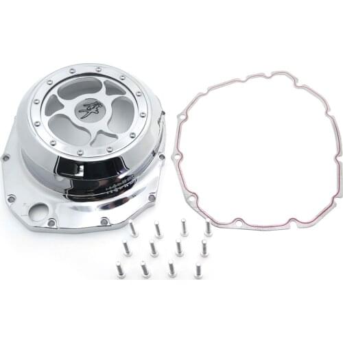 Aftermarket free shipping motorcycle parts See through Engine Clutch Cover For Suzuki GSX1300R Hayabusa B-king 1999-2013 CD