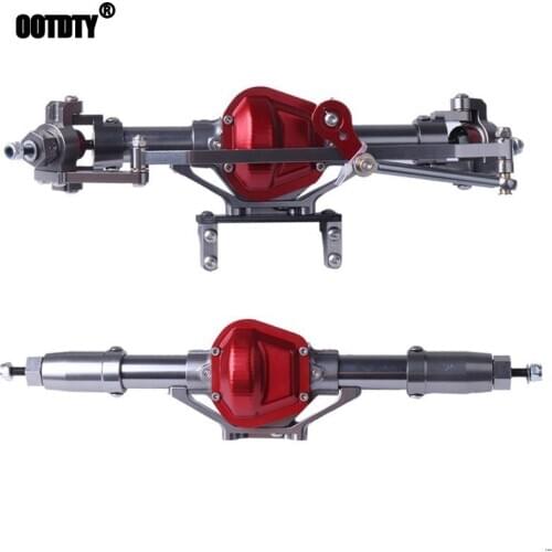 RC Car Metal Front Rear Axle With 25T Servo Arm CNC Machined For 1:10 Crawler AXIAL SCX10 D90 RC4WD