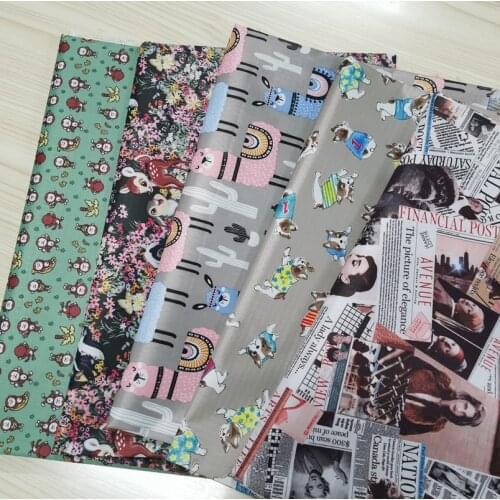 Christmas Owl Waterproof Polyester Fabric Upholstery PVC Oxford Resistant Durable Table Bag canopy Tent Outdoor Cushion Cloth