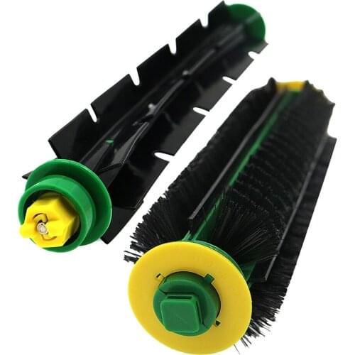 1set Bristle Brush +Flexible Beater Brush For iRobot Roomba 500 Series 510 520 530 535 540 550 560 570 vacuum Cleaner parts