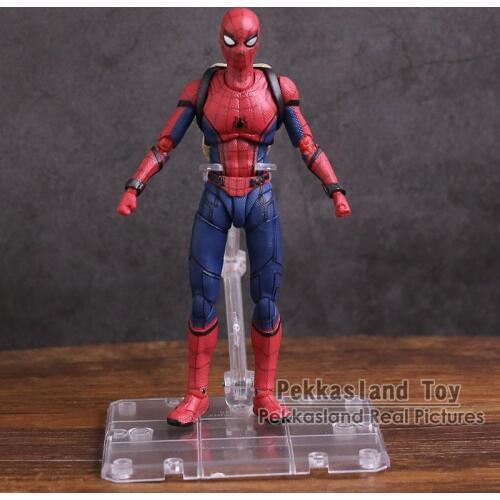 SHF Spider Man Homecoming The Spiderman PVC Action Figure Collectible Model Toy 14cm