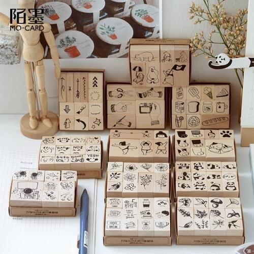 Vintage Cat Bear Panda Animals Life stamp DIY wooden rubber stamps for scrapbooking stationery scrapbooking standard stamp