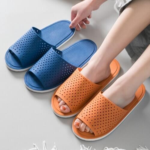 Slippers Household Home Soft Bottom Couples Bathroom Slipper Bath Hollow Non-Slip Womens Slipper Slipper for Men Indoor Shoes