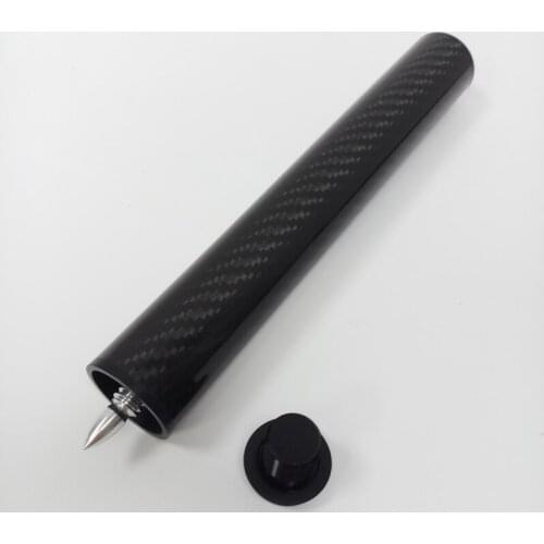 Xmlivet 8inch black carbon fiber bullet joint Billiard cue extensions for uni-lock/fast joint cues Pool cue extenders