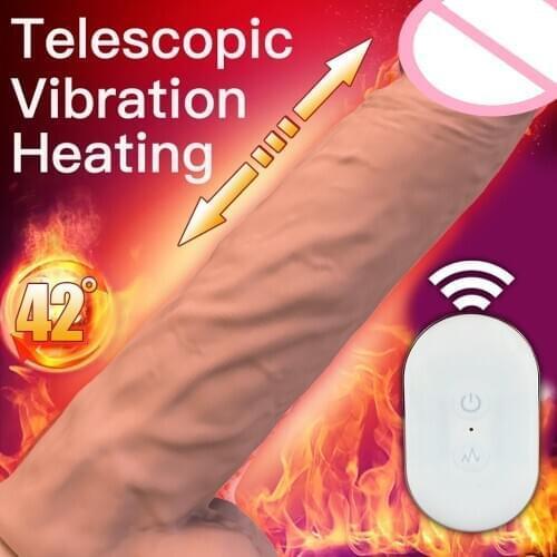 Vibrator Dildo Stretching Anal Penis Heating Erotica and Sex G-Spot Stimulator Masturbator Toys Goods for Adults 21 Suction Cup