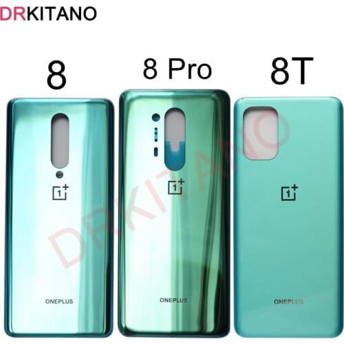 Oneplus 8 Pro 8T Back Battery Cover Rear Housing Door Case One Plus 8 T Back Glass Panel Oneplus 8 Pro Battery Cover Replacement