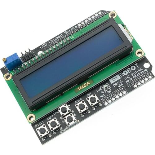 1PCS LCD Keypad Shield LCD1602 LCD 1602 Module Display For Arduino ATMEGA168 ATMEGA328 ATMEGA2560 ATMEGA1280 UNO blue screen