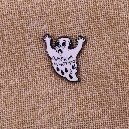 Ghost hard enamel pin badge