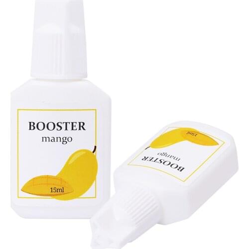 1 Bottle Eyelash Extension Glue Booster Mango Taste Korea 15ml Primer Firm Beauty Shop Makeups Tools Super Bonder Transparent