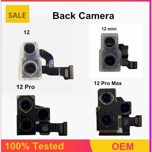 100% Tested Original Back Camera For iphone 7 6s 7P 8 plus Back Camera Rear Main Lens Flex cable parts For iphone X 7P XR XS MAX