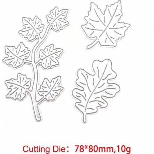 3 Pcs/Set Leaf Metal Cutting Dies Scrapbooking Stencil DIY Decorative Embossing Craft Die Cuts Card Making New Dies Tools
