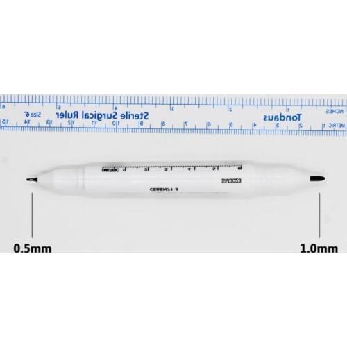 Tattoo accesories Skin Marker Pen With Rule Scribe Tool for Tattoo Piercing Permanent Makeup