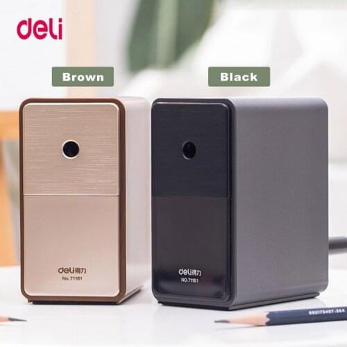 Deli Rotary Pencil Sharpener Art pencil Charcoal Pen Machine Pencil Cutter Office Stationery School Hand Crank Pencil Sharpener