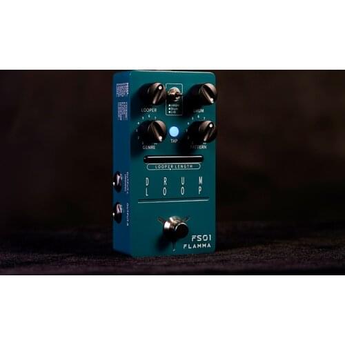 FLAMMA FS01 Drum Machine and Phrase Loop Guitar Pedal with 11 Different Rhythm Styles