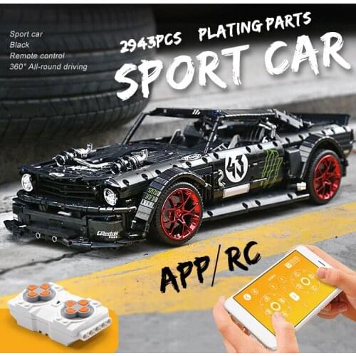 Mould King MOC Electric Series APP Remote Control Car RTR V2 Racing Car Model Building Blocks Bricks Kids Educational Toys Gift