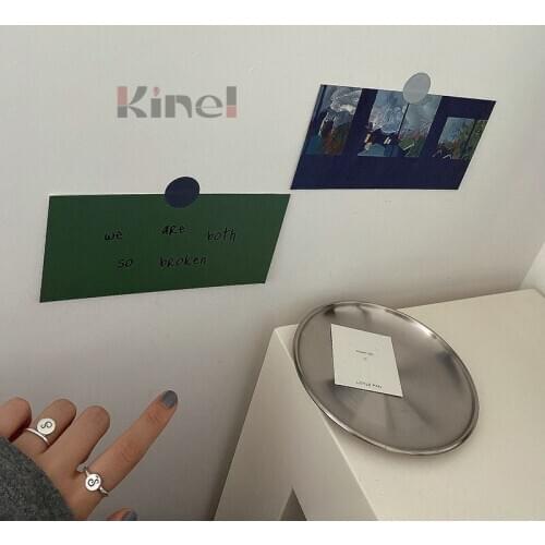 Kinel Sterling Silver 925 Geometric Minimalist Letter S Finger Rings for Women Korean Style Fine Jewelry Accessories 2020 New