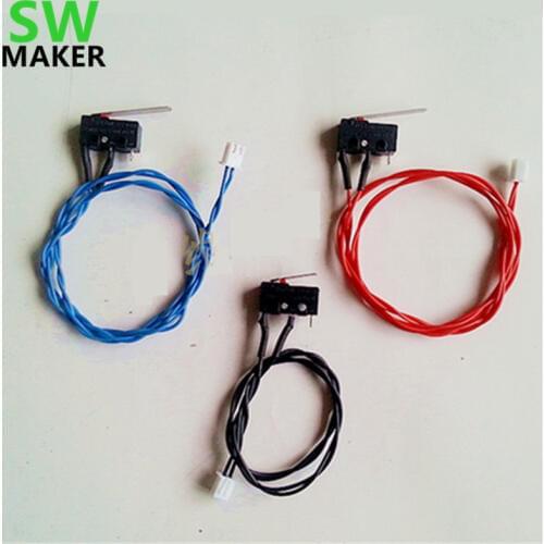 UM2 3D printer Ultimaker 2 Extended limit switch kit red blue black limited switch Endstop micro switch connector