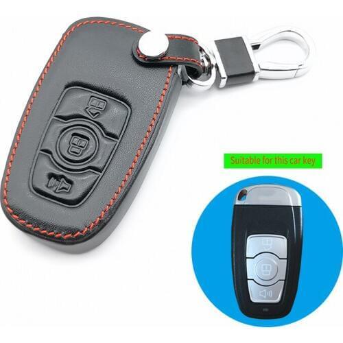 Leather Car Key Case Cover For Great Wall Haval H1 H2 H5 H6 Coupe H7 H8 H9 H50 C50 Protection Skin Bag Case Key Shell